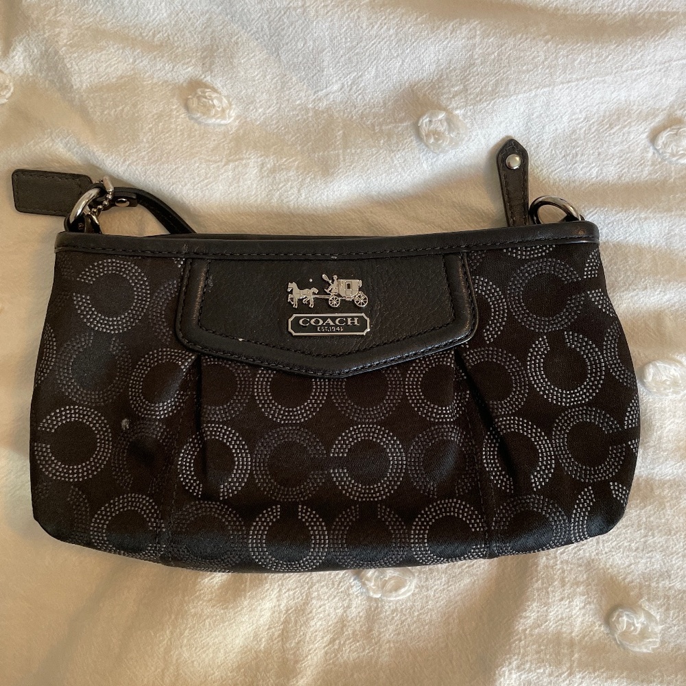 Coach Black Wristlet